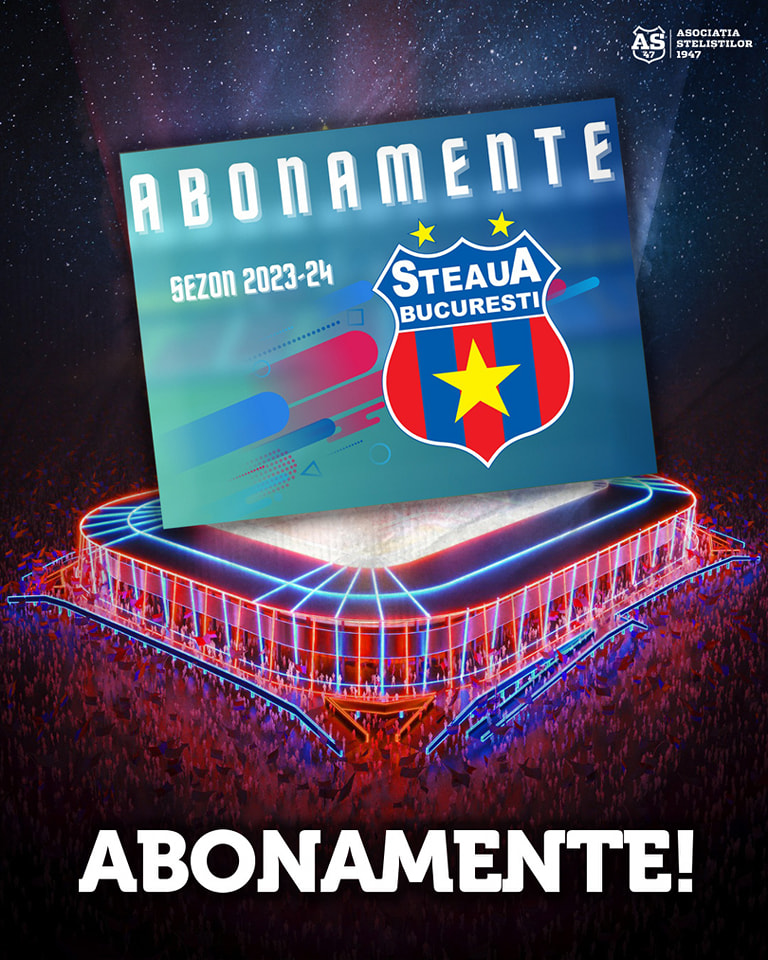 Abonamente CSA Steaua Bucuresti 2023 2024